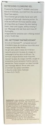 AHAVA Refreshing Cleansing Gel 100 ml Dead Sea Natural Makeup Remover and Facial Cleanser Gentle on Face - Great for Sensitive Skin Cleans Pores and Removes Impurities – Leaves Skin Hydrated and Soft