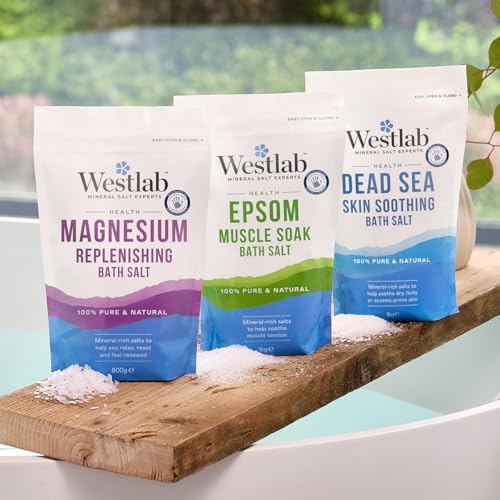 Westlab 100% Pure Soothing Dead Sea Salt, 1 Kg