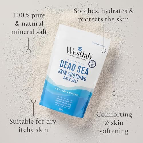 Westlab 100% Pure Soothing Dead Sea Salt, 1 Kg