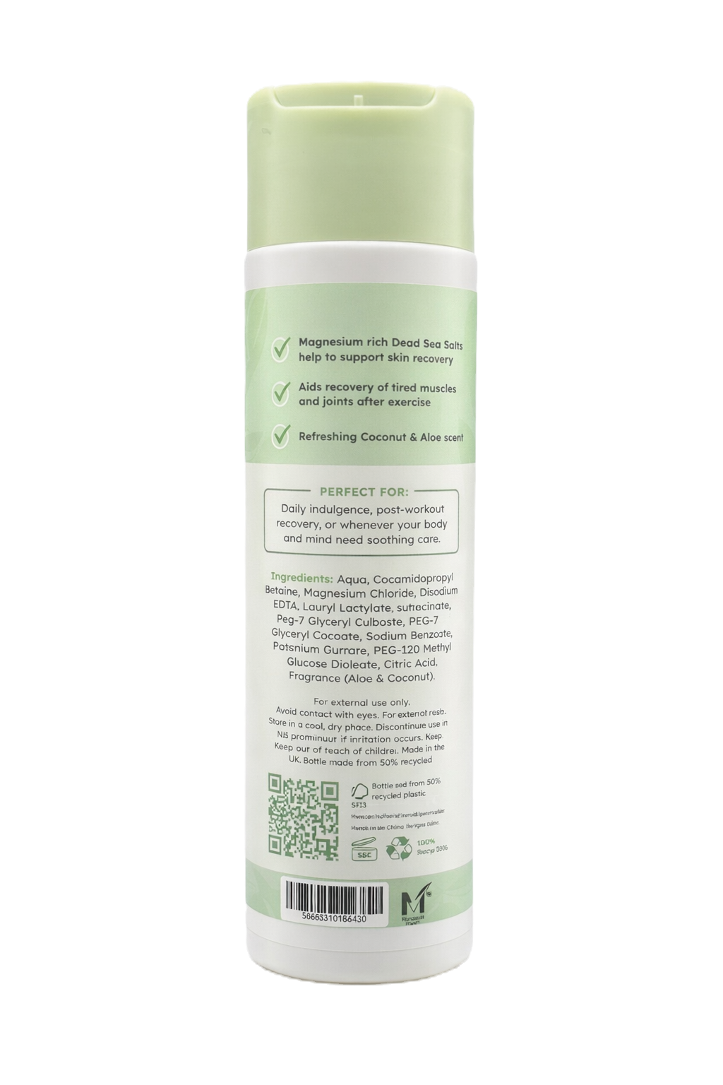 Soothe & Heal Dead Sea Salts Shower Gel (Coconut & Aloe Splash)-1